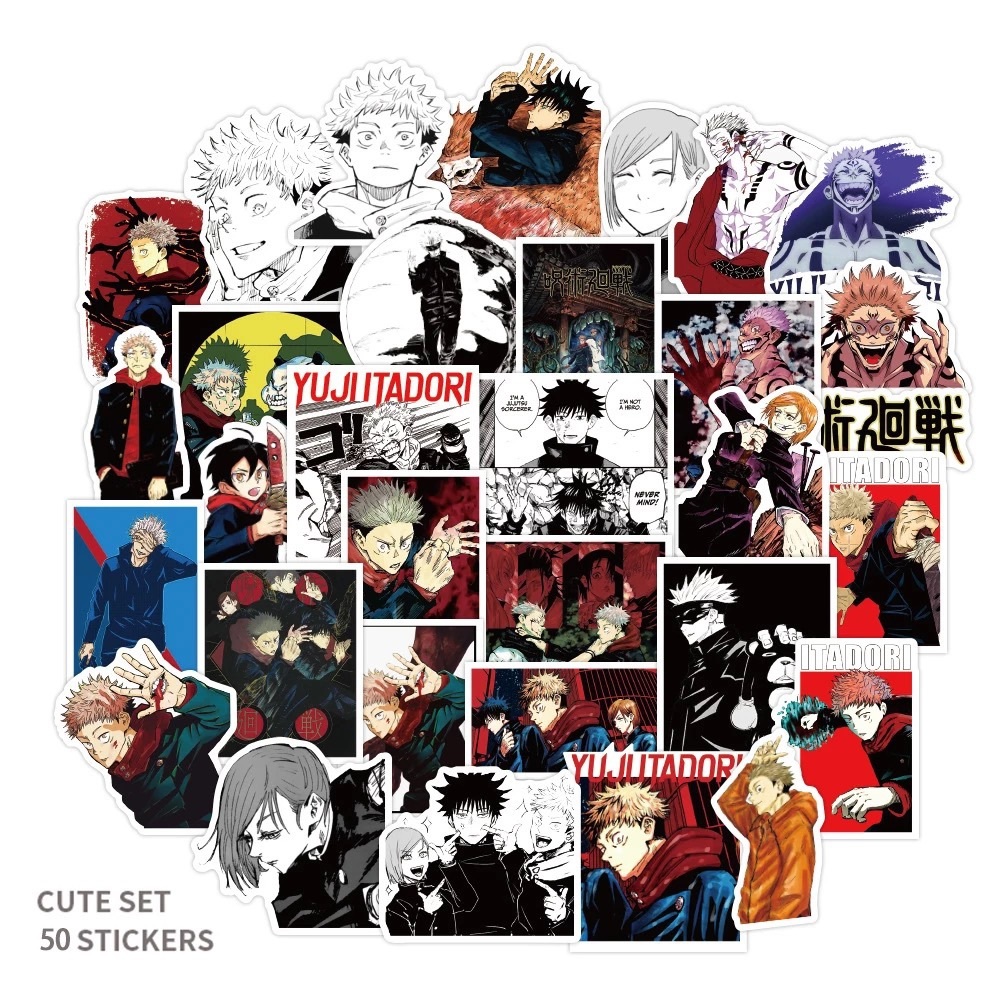50 pieces Jujutsu Kaisen anime stickers